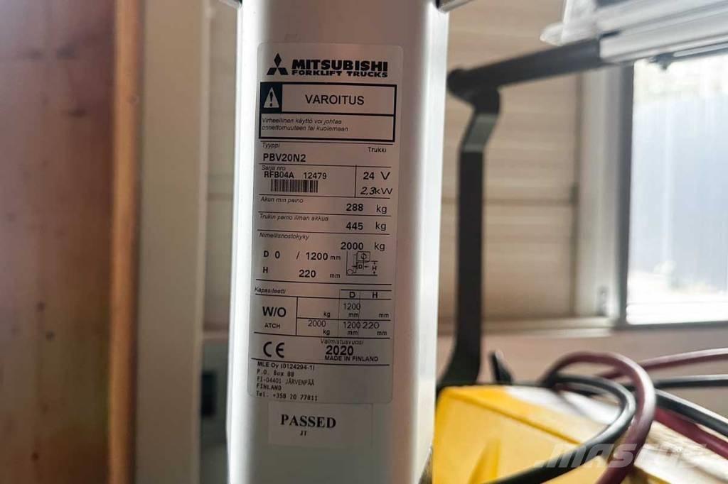 Mitsubishi PBV 20 N2 Nisko podizni električni viličar sa platformu