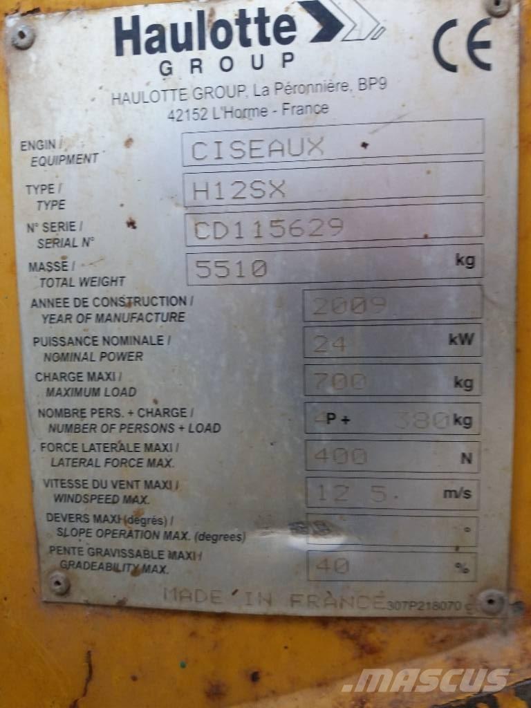 Haulotte H 12 SX Škaraste platforme