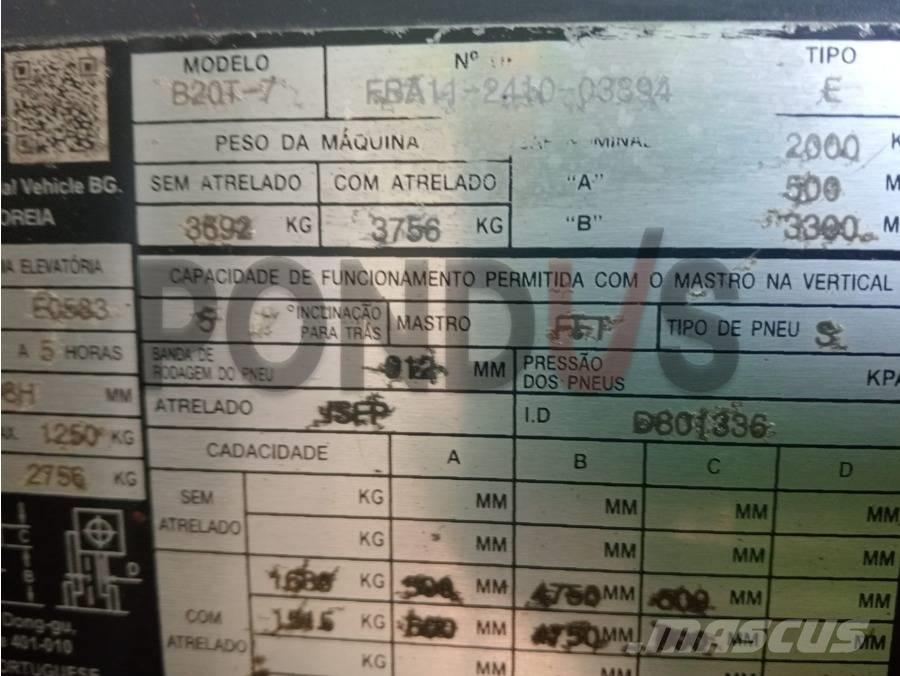 Doosan B 20 T-7 Električni viličari