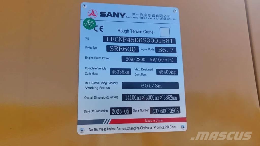 Sany SRE600 Autokran dizalice