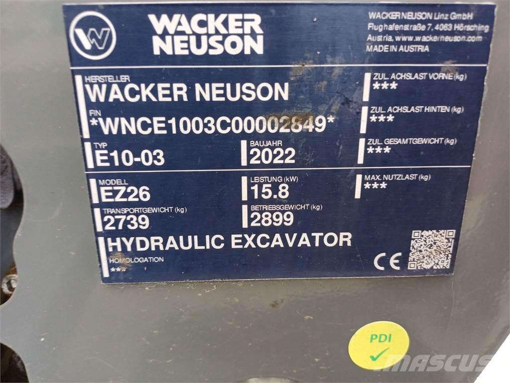 Wacker Neuson EZ26 Bageri gusjeničari
