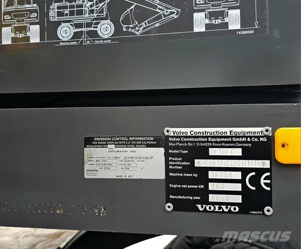 Volvo EW 160 C Bageri na kotačima