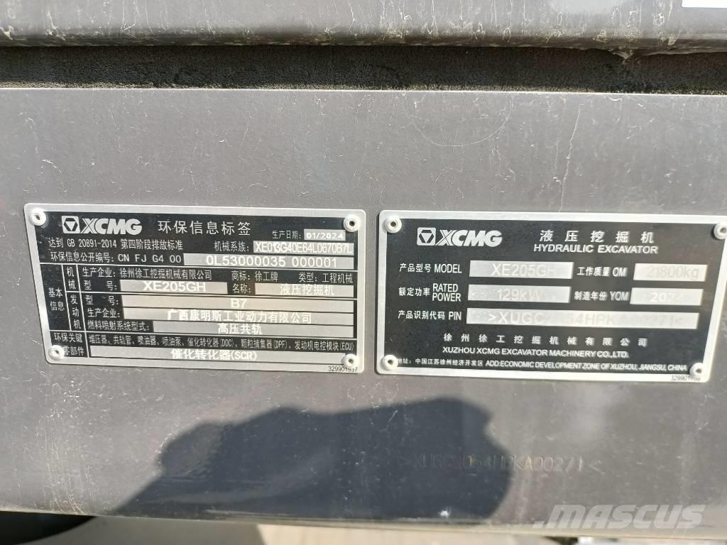 XCMG XE205GH Bageri gusjeničari