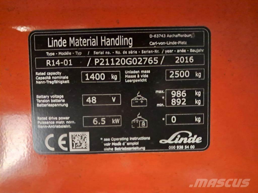 Linde R14-01 Viličari sa pomičnim stupom
