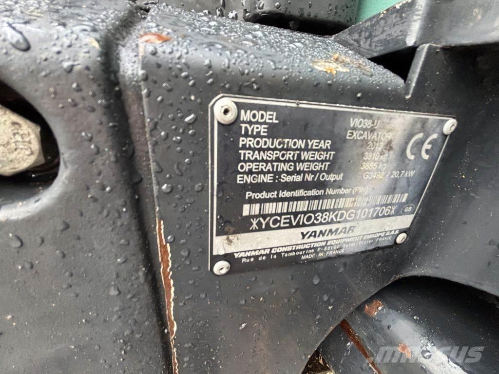 Yanmar VIO38 Mini bageri <7t
