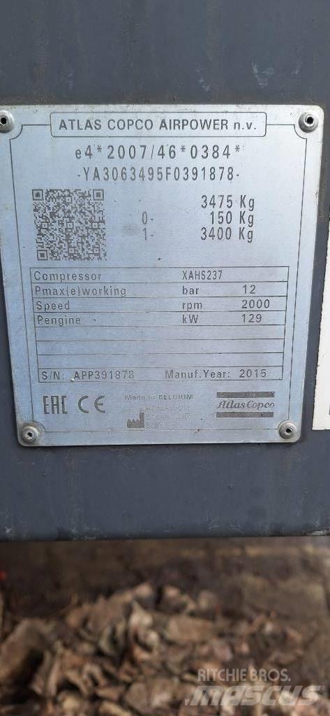 Atlas Copco XAHS237 Kompresori