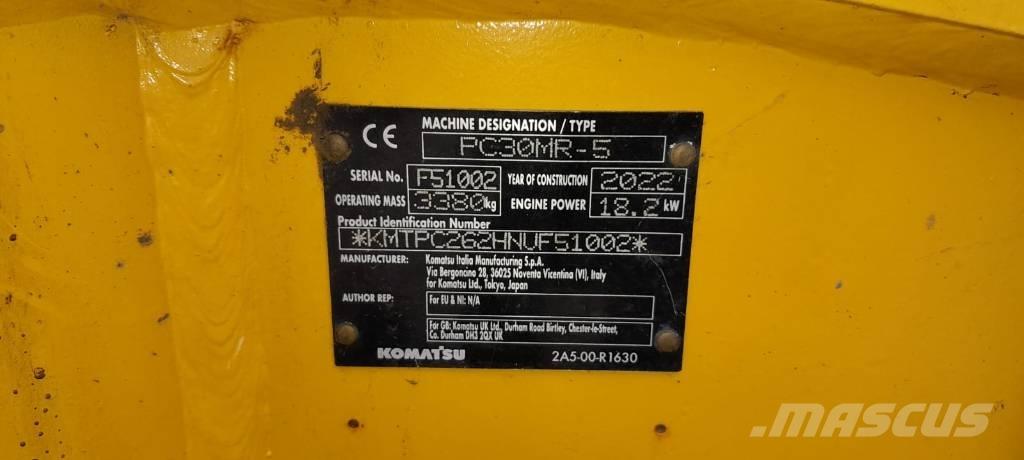 Komatsu PC30MR-5 Mini bageri <7t