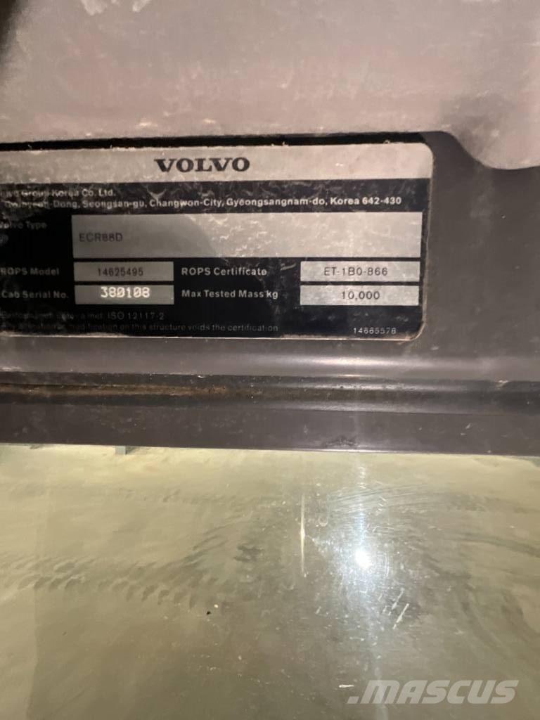 Volvo ECR 88 D Kabine i unutrašnjost