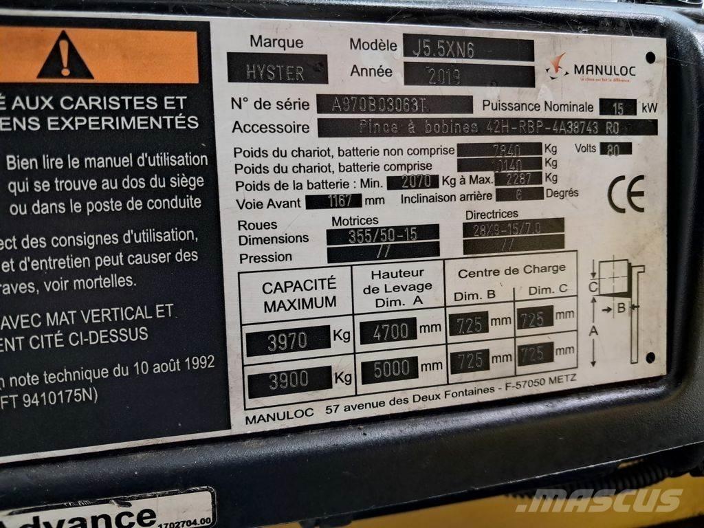 Hyster J5.5XN6 Električni viličari