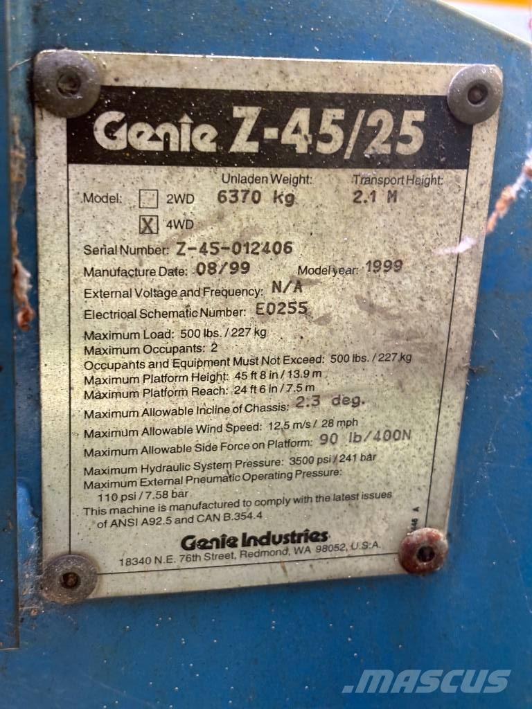Genie Z 45/25 Zglobne podizne platforme