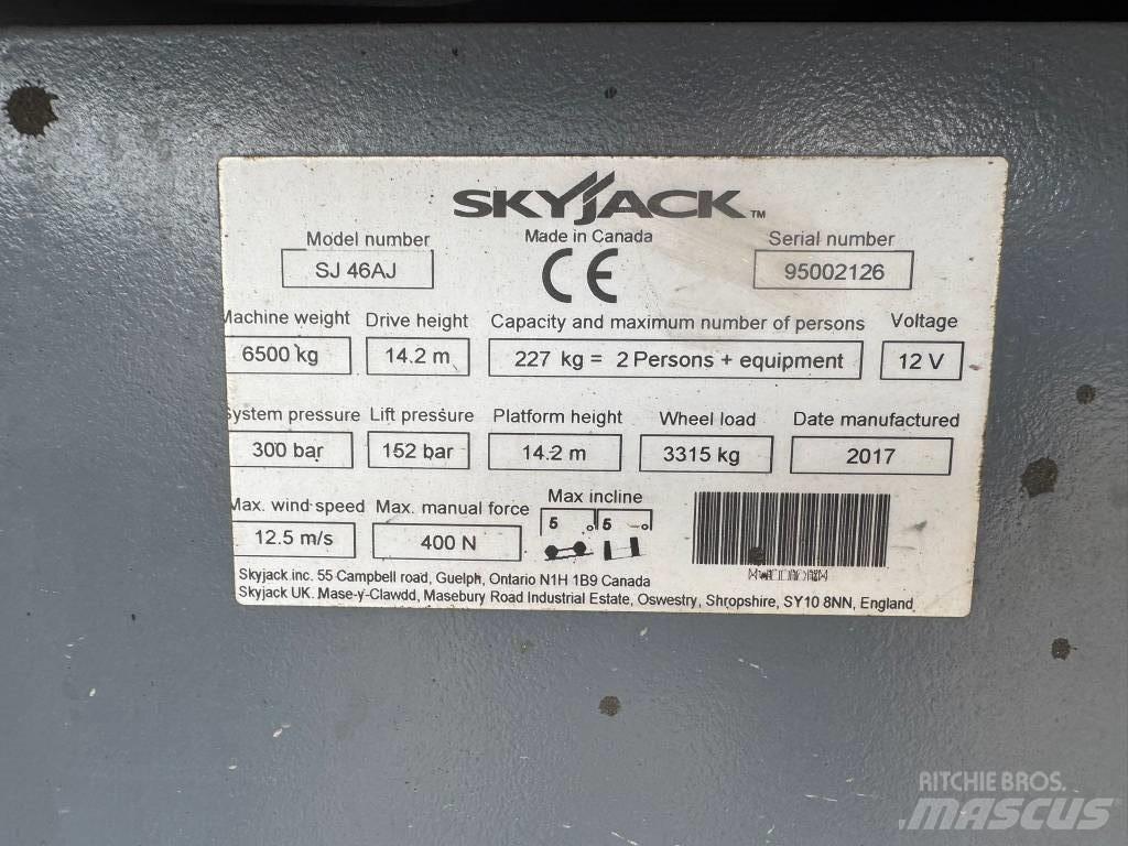SkyJack SJ 46 AJ Zglobne podizne platforme