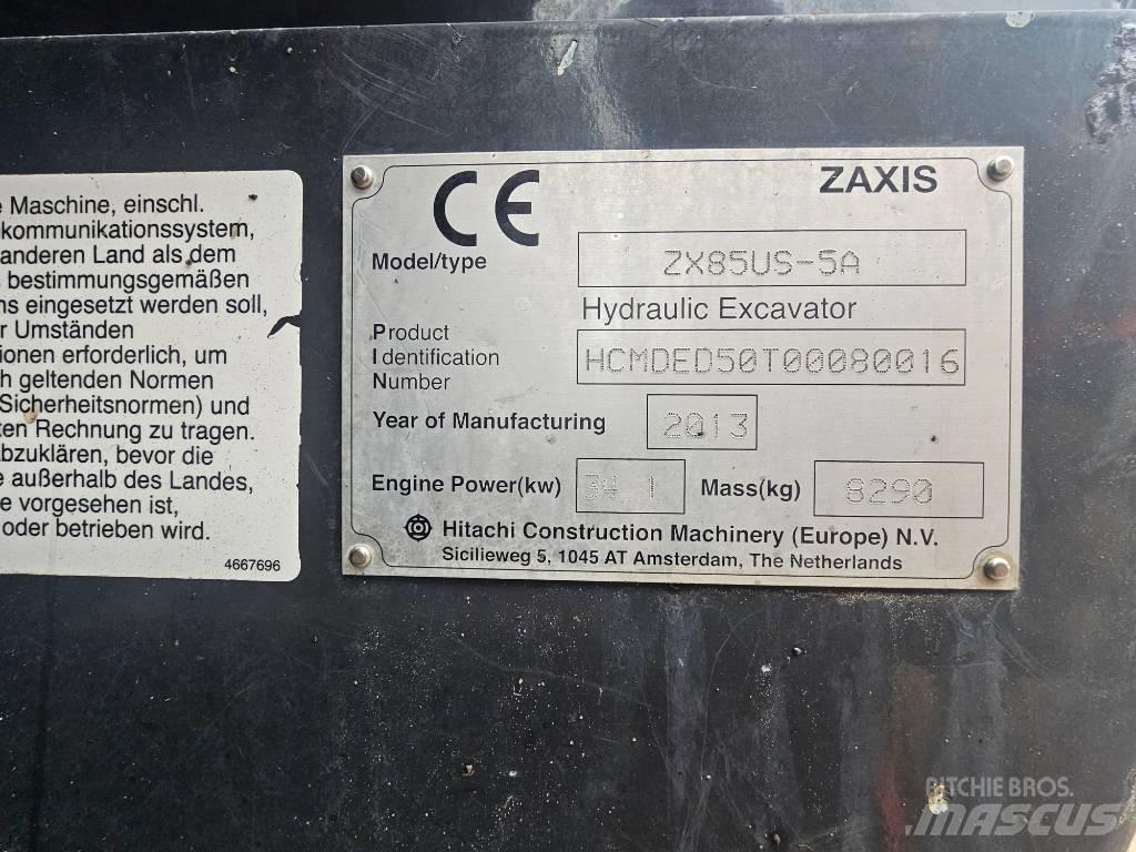 Hitachi ZX 85 US-5 A Midi bageri 7t – 12t