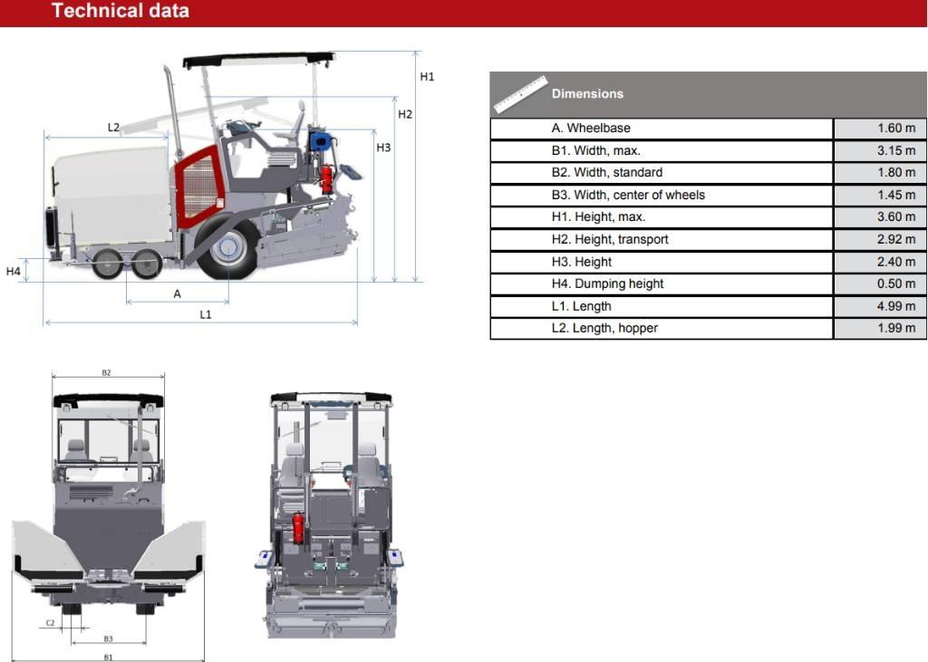 Dynapac SD 1800 W Asfaltni finišeri