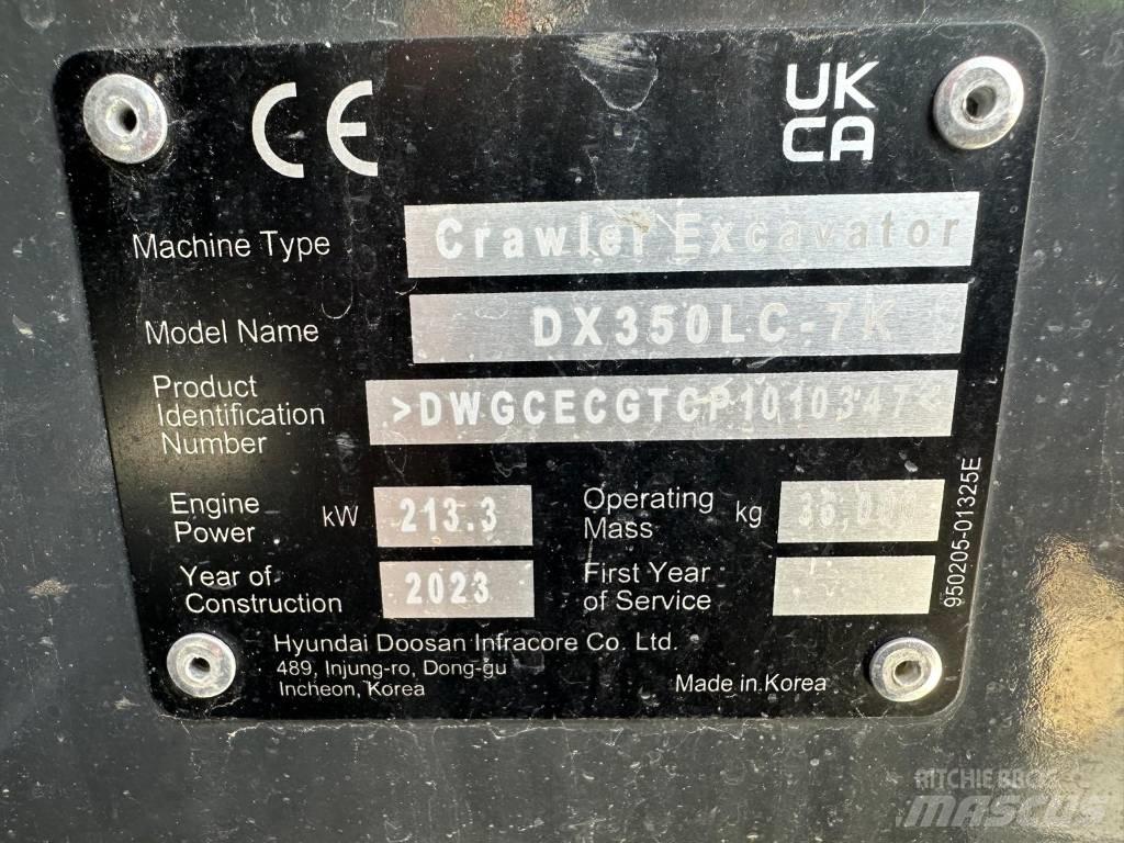 Doosan DX 350 NLC-7 Bageri gusjeničari