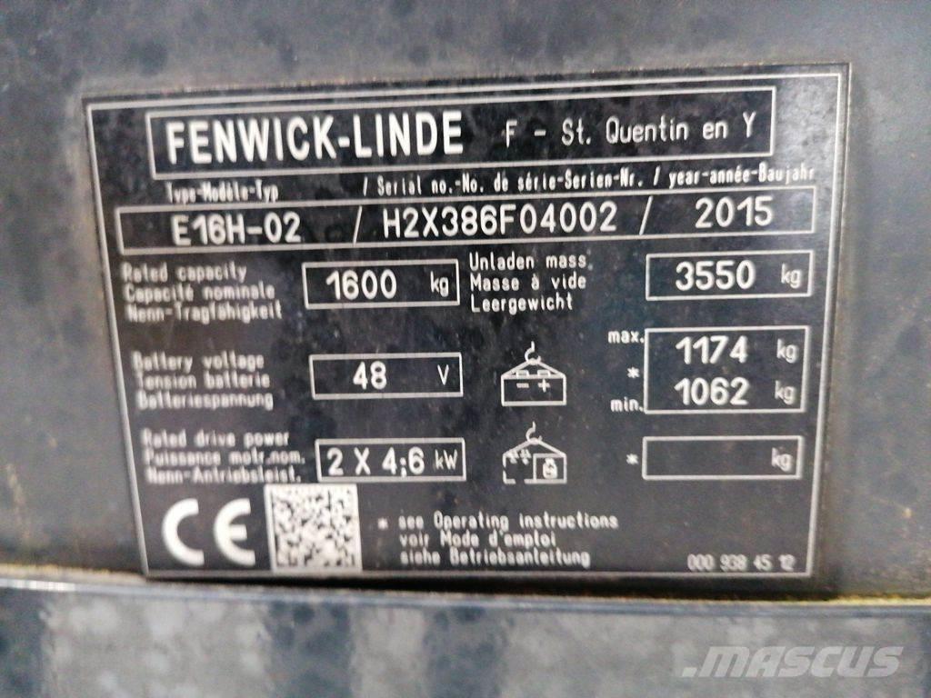 Linde E16H-02 Električni viličari