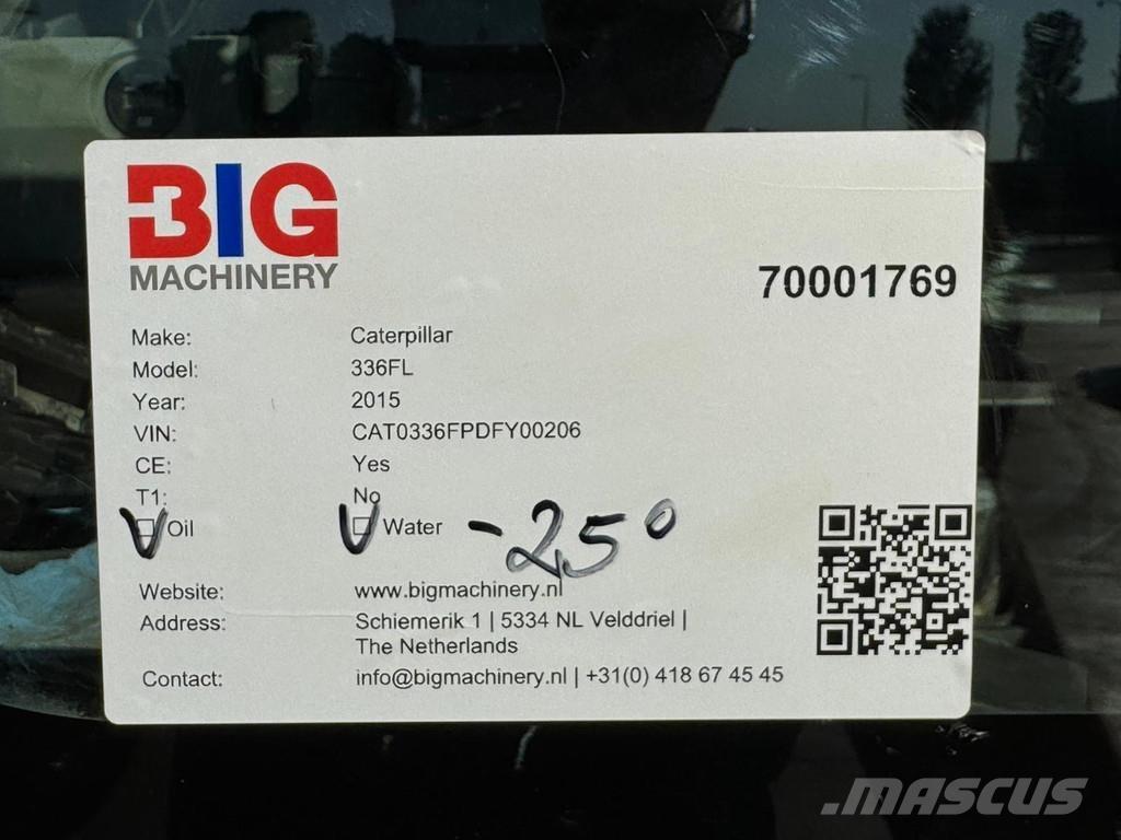 CAT 336FL XE Bageri gusjeničari