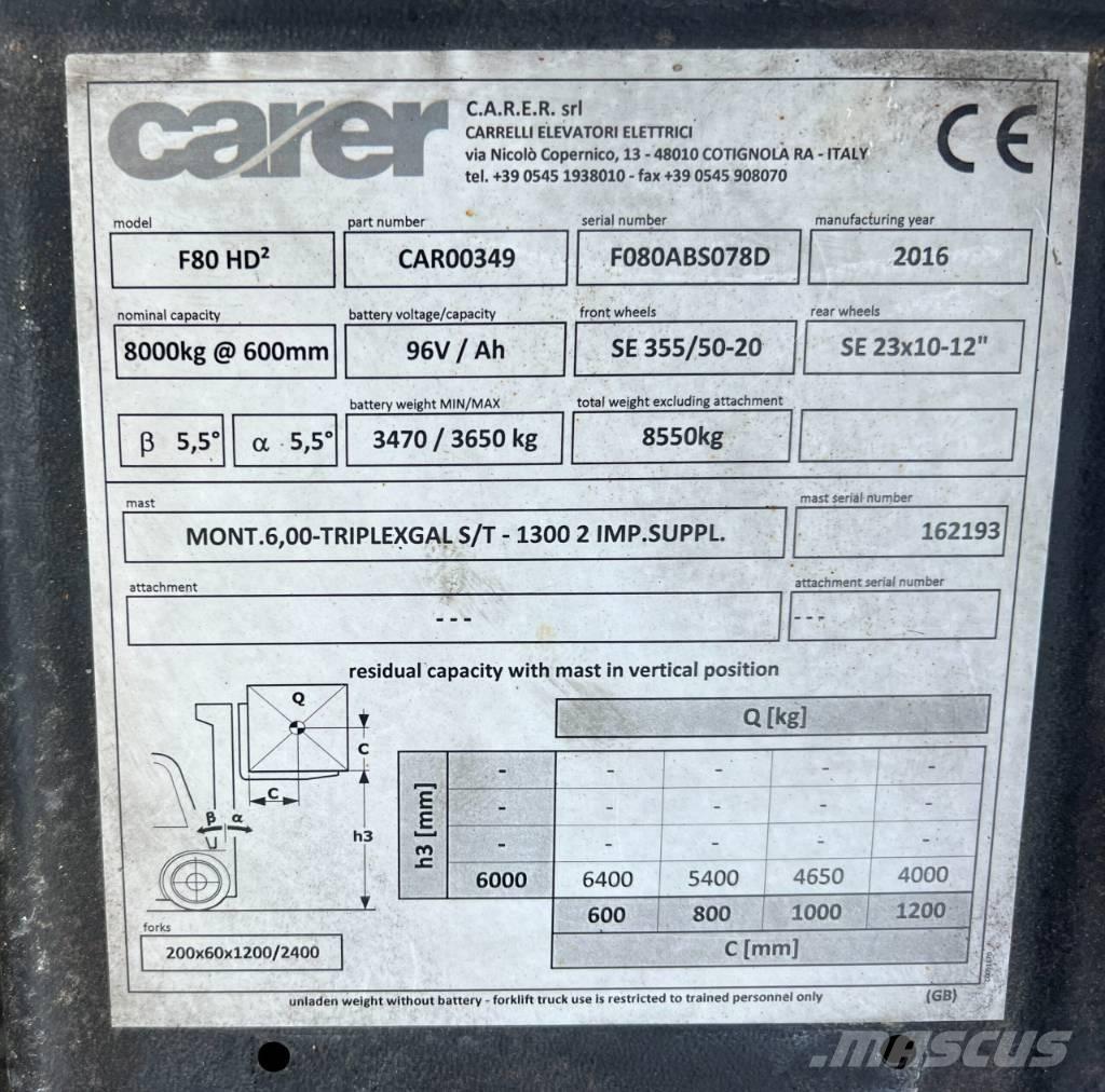 Carer F80 Električni viličari