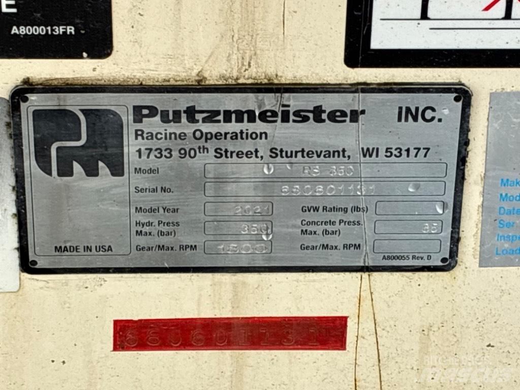 Putzmeister pedestal Kamionske beton pumpe