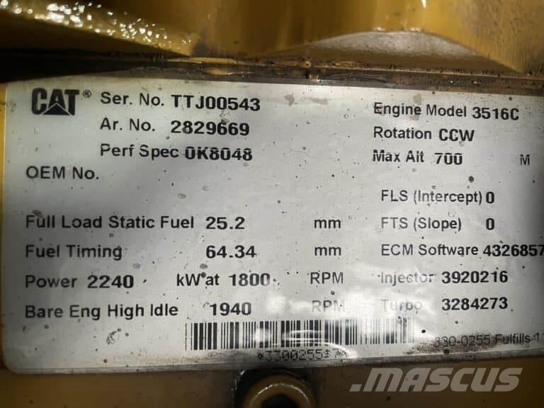 CAT 3516C Brodske jedinice motora