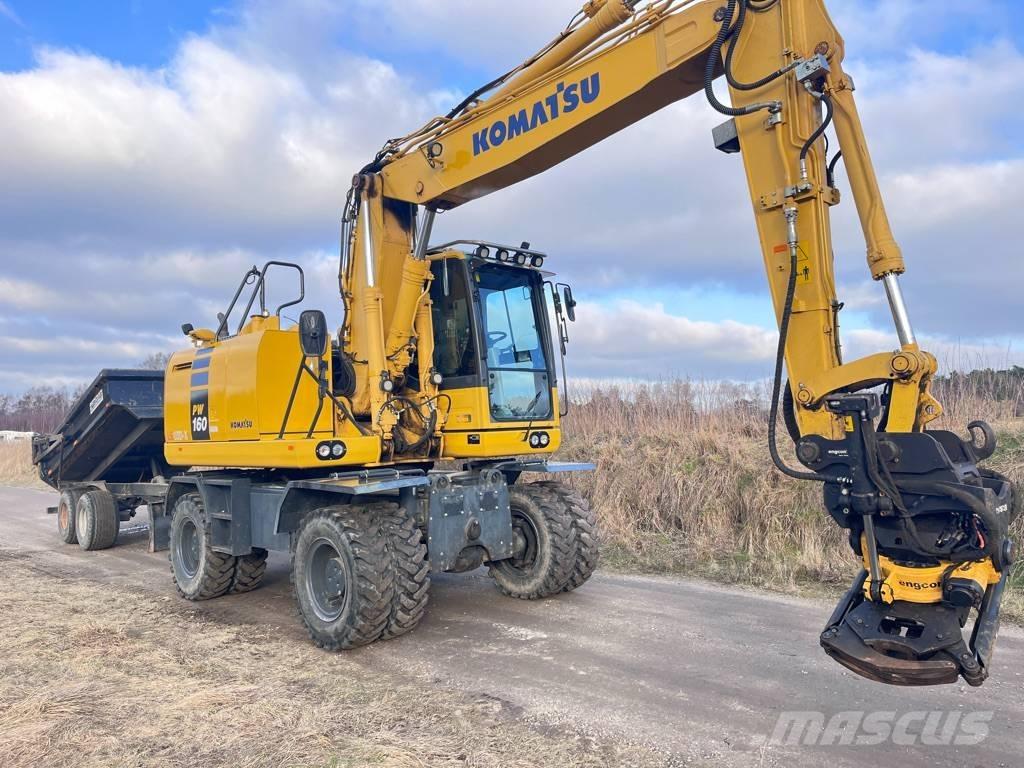 Komatsu PW 160 Bageri na kotačima