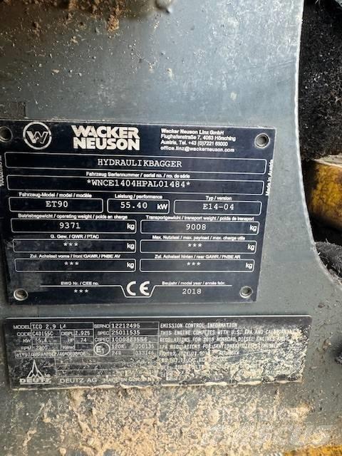 Wacker Neuson ET 90 Bageri gusjeničari