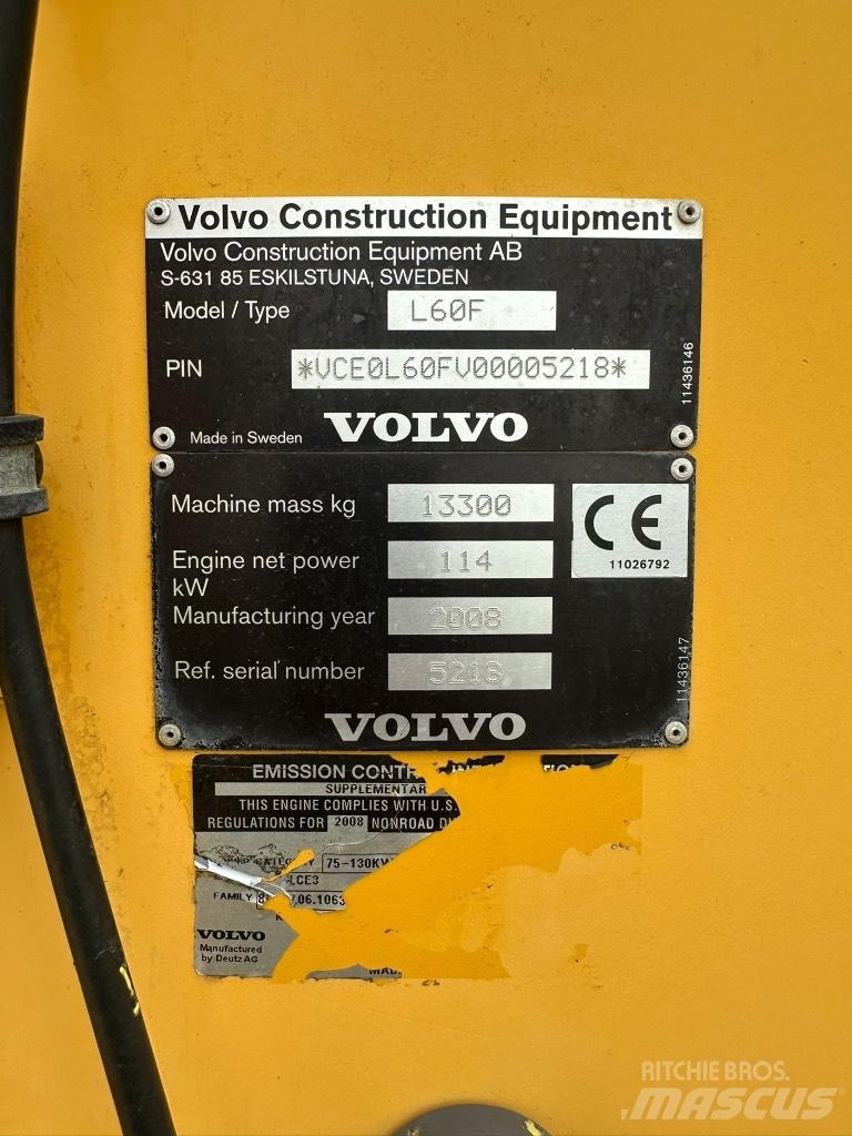Volvo L60F Utovarivači na kotačima