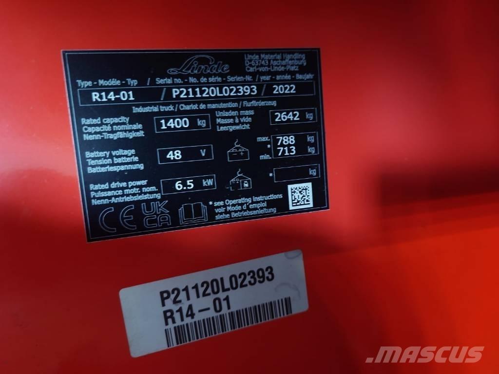 Linde R14/1120 Viličari sa pomičnim stupom