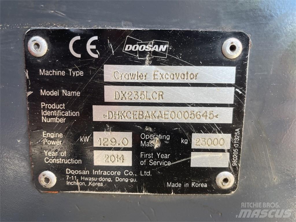 Doosan DX 235 LCR Bageri gusjeničari