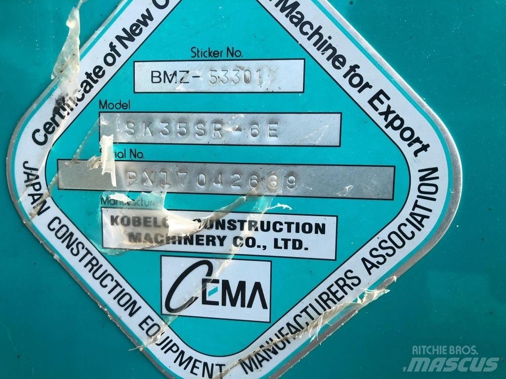 Kobelco SK 35 SR-6E Mini bageri <7t