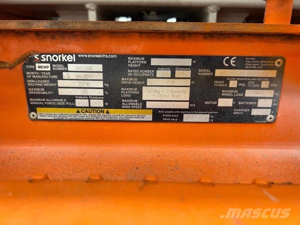 Snorkel S 4726 E Škaraste platforme