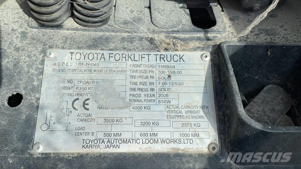 Toyota 02-7 FD 40 Plinski viličari