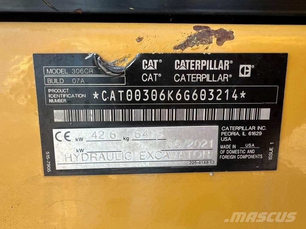 CAT 306CR Mini bageri <7t