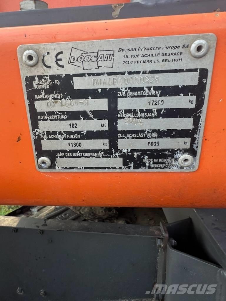 Doosan DX 160 W-3 Bageri na kotačima
