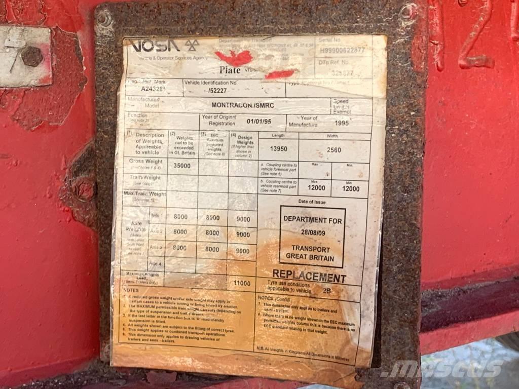 Montracon 3 Axles Nisko-utovarne poluprikolice