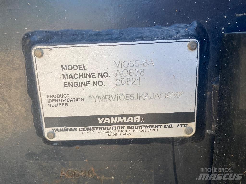 Yanmar Vio 55-6 A Mini bageri <7t