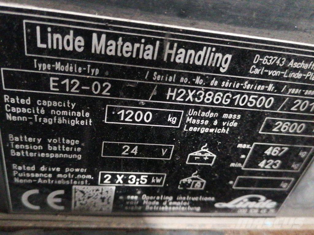 Linde E12-02 Električni viličari