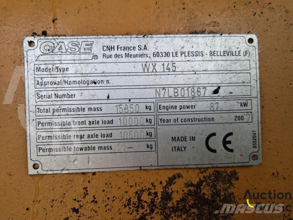 CASE WX 145 Bageri na kotačima