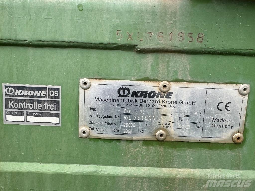 Krone 5 XL GL Samoutovarne prikolice