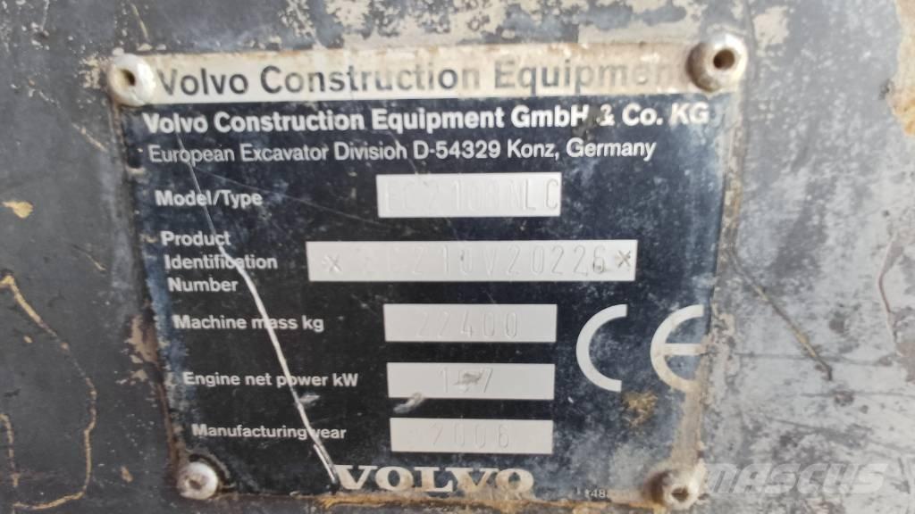 Volvo EC 210 B N LC Bageri gusjeničari