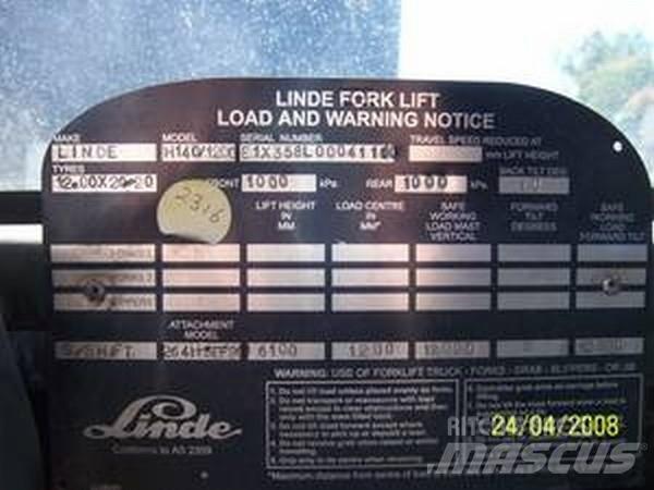 Linde H140/1200 Kontejnerski viličari
