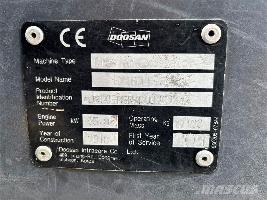 Doosan DX160HLC-5 Bageri gusjeničari