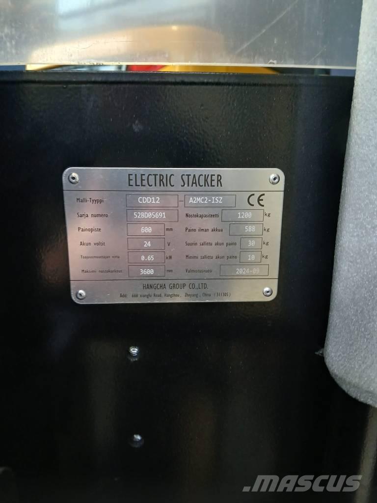 Hangcha CDD12 - LI-ION Ručni električni viličar