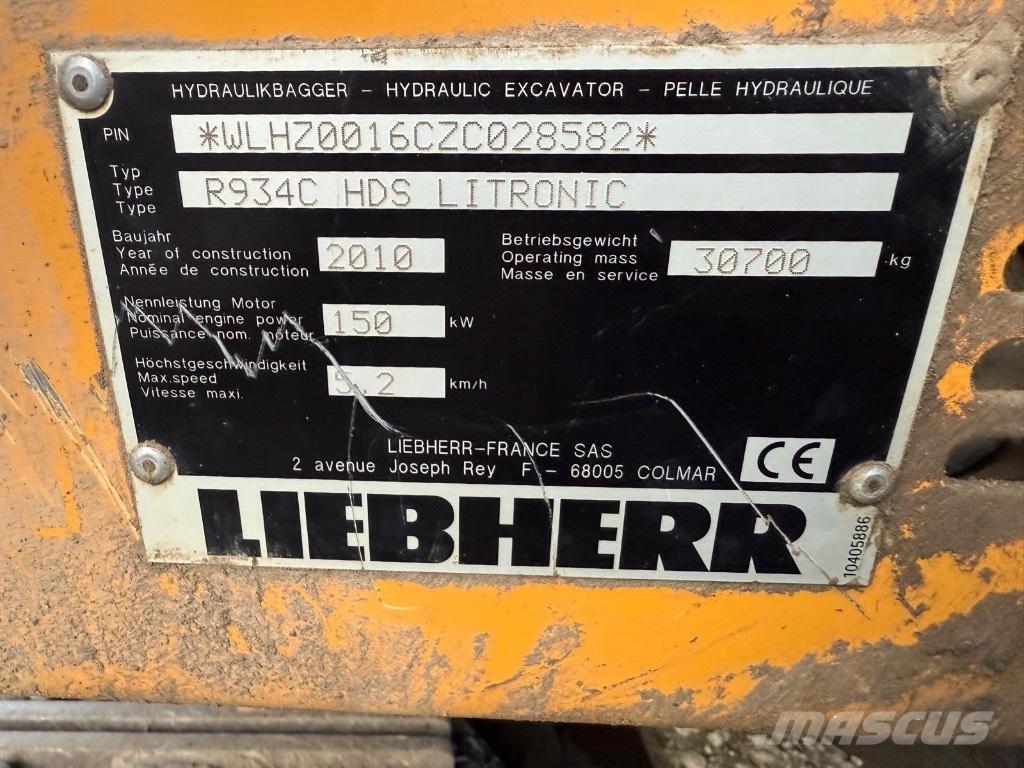 Liebherr R 934 C Bageri gusjeničari