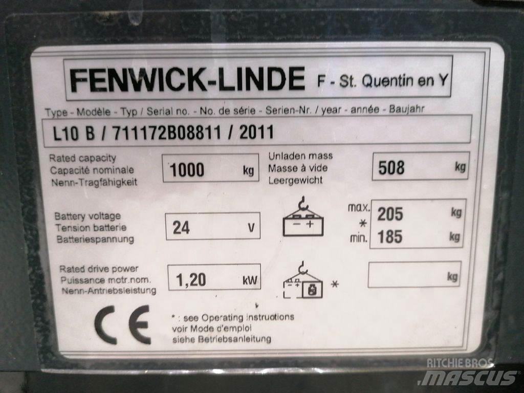 Linde L10B Ručni električni viličar