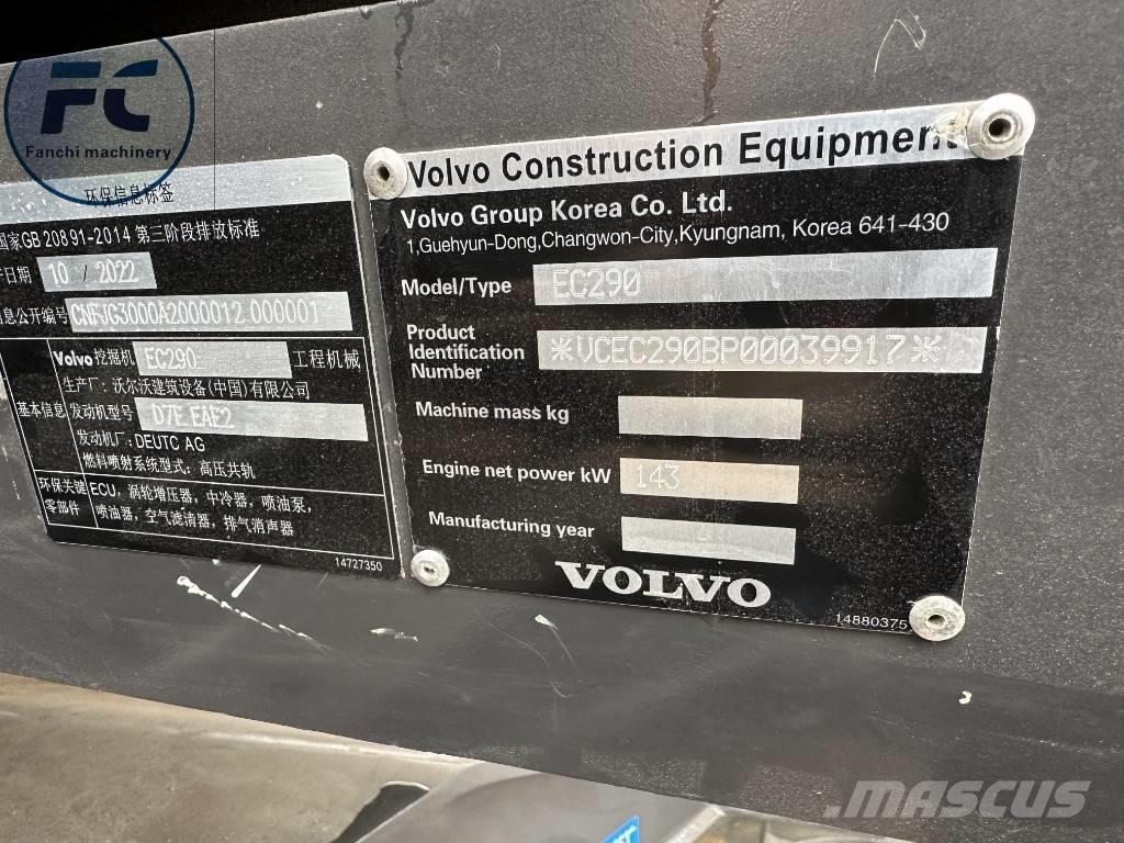 Volvo EC 290 Bageri gusjeničari