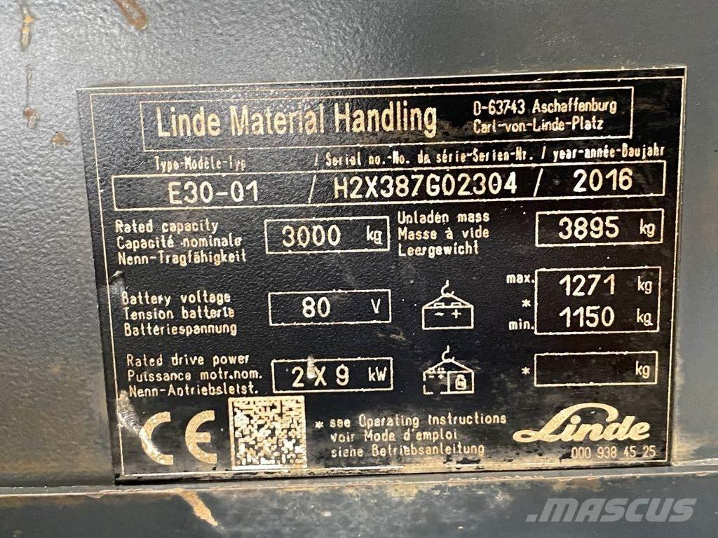 Linde E30-01 Električni viličari