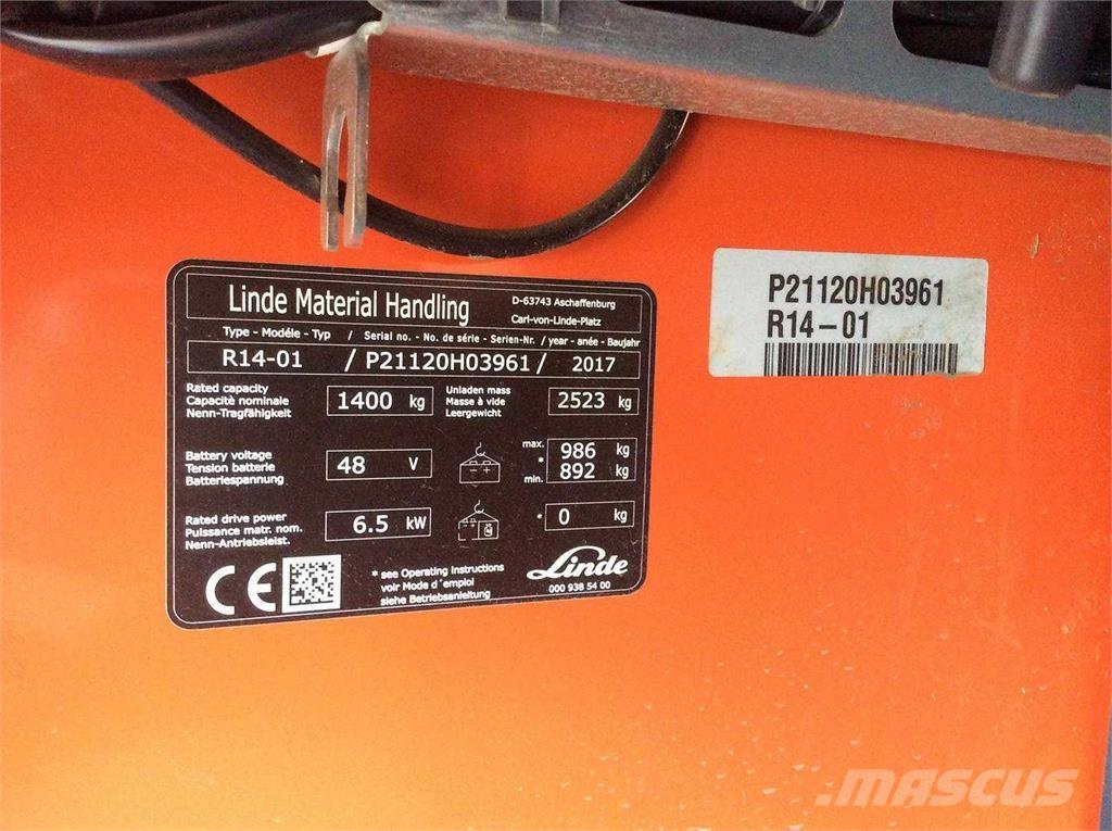 Linde R14 Viličari sa pomičnim stupom