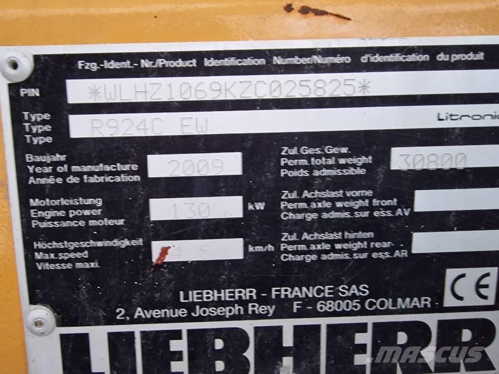 Liebherr R 924 C EW Bageri za manipuliranje materijalom / otpadom