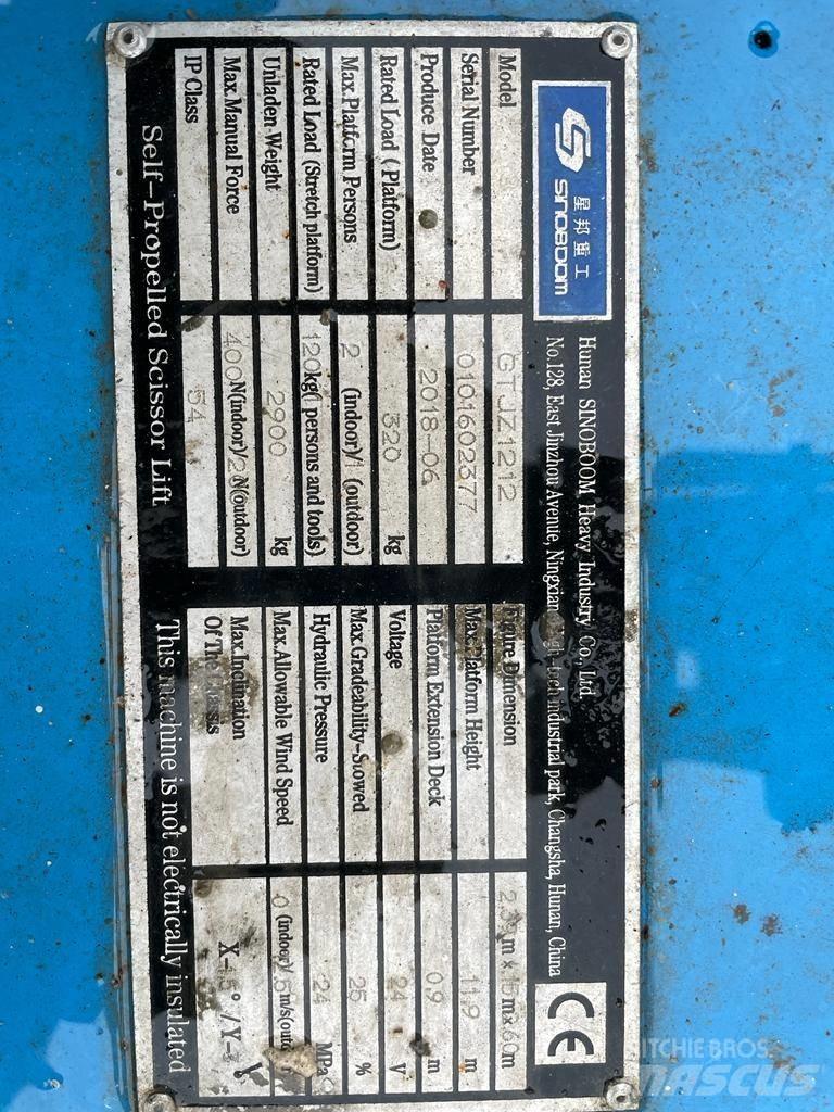 Sinoboom GTJZ 1212 Škaraste platforme