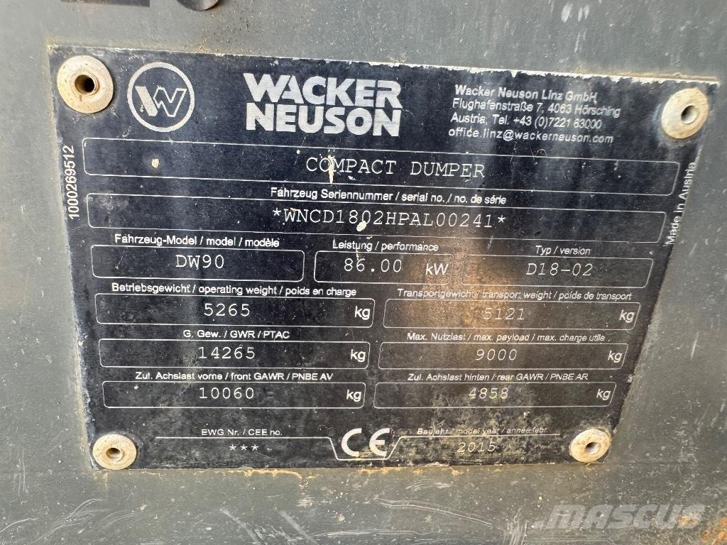 Wacker Neuson DW 90 Demperi za gradilišta